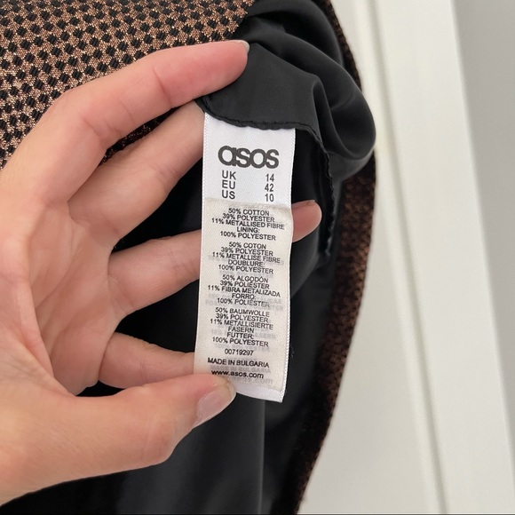 ASOS Copper Textured Short Sleeve Top - Picture 7 of 7